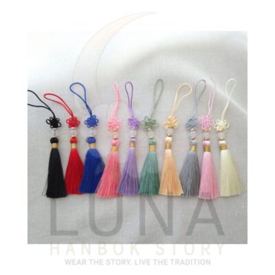  Heritage Collection | Frosted Bead with Traditional Knot Norigae | 무광 비즈 노리개 (10 Colors)