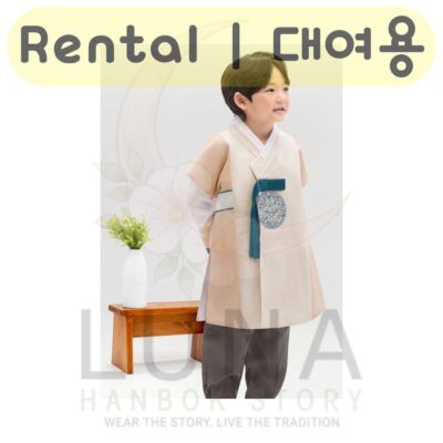 Geumdongi Hanbok | Rental Noble Dragon Size 10 | 남베이지용보 10호 대여