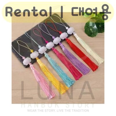 Heritage Collection | Traditional Lotus Ornament Norigae Rental | 전통 매듭 노리개 대여 (9 Colors)